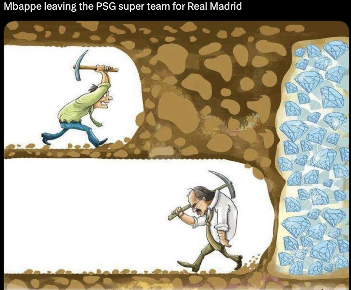 Cele mai bune meme-uri după umilința suferită de Real Madrid » Mbappe și fundașii madrilenilor au fost cei mai ironizați