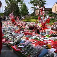 Tributes have been laid at Anfield following the tragic passing of Diogo Jota and his brother An (2)