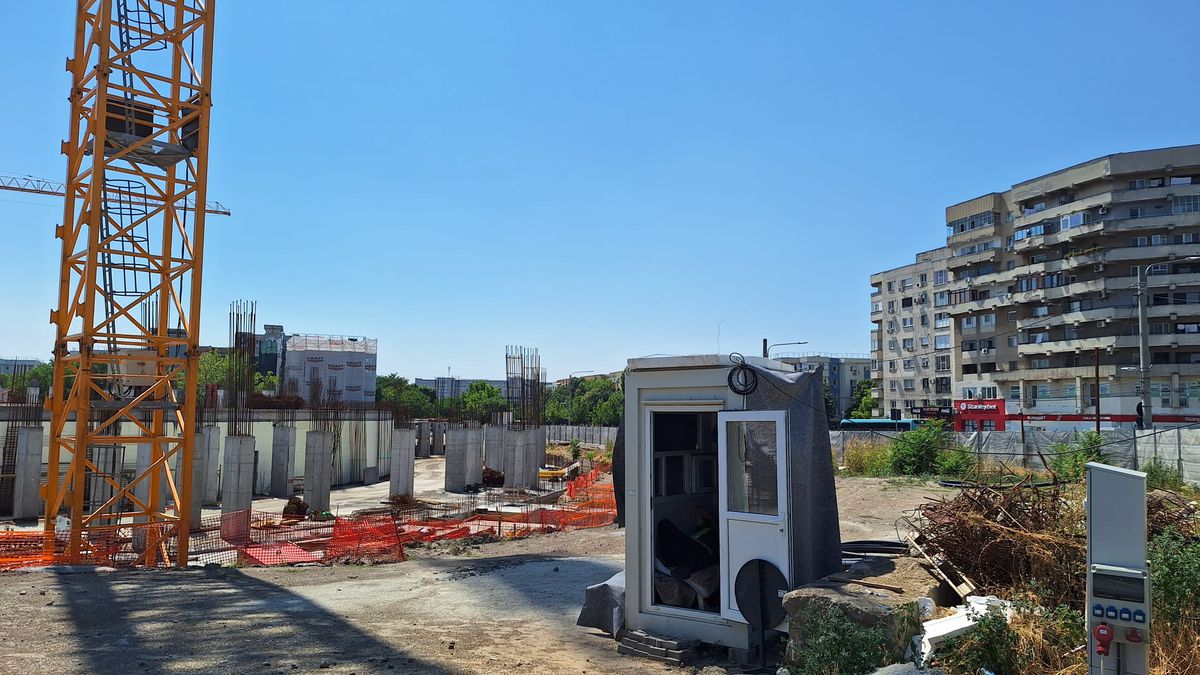 Imagini de pe șantierul velodromului interior de la Craiova, iulie 2025 // foto: GSP
