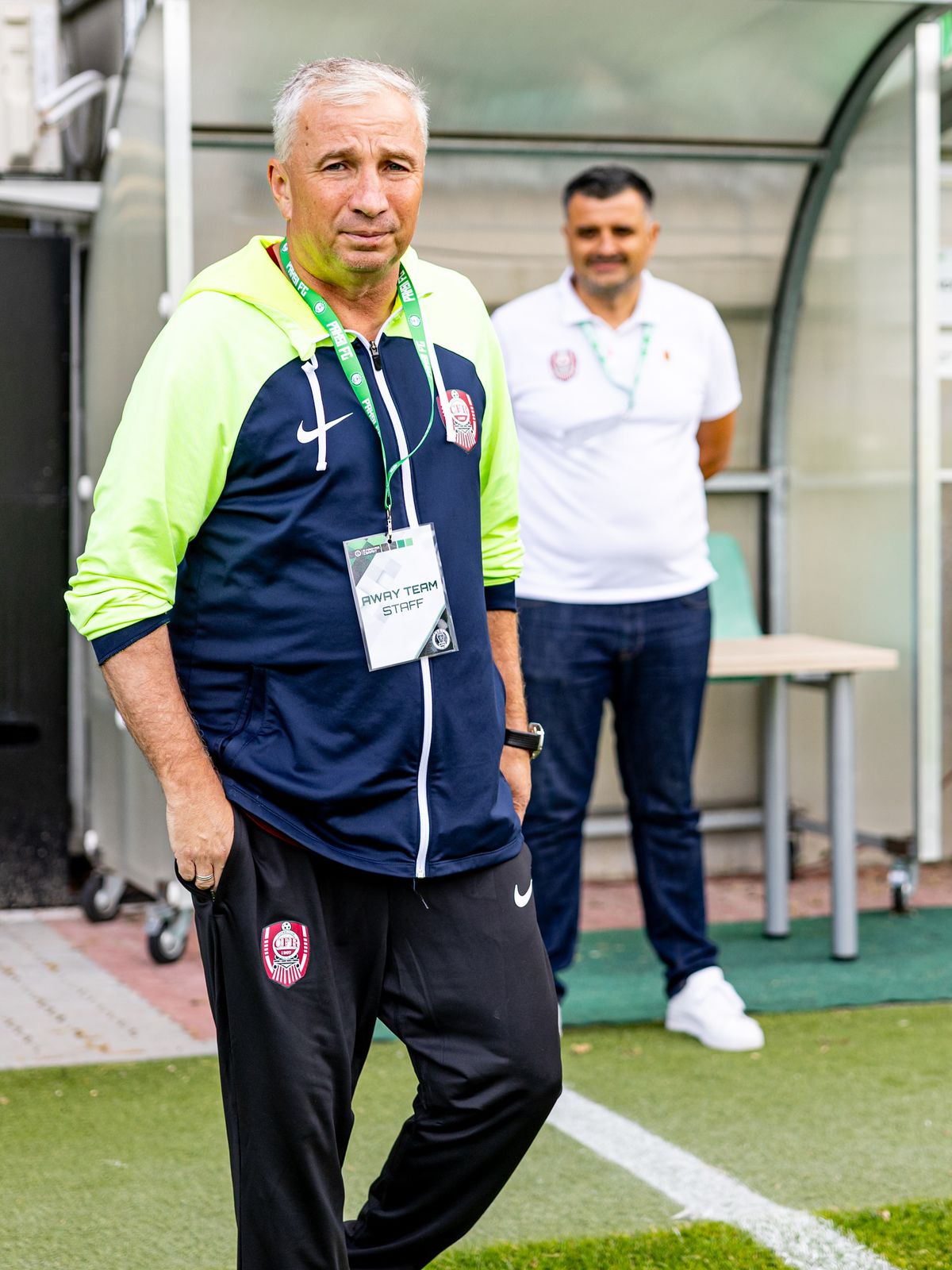 CFR Cluj la inspecția gazonului înaintea meciului cu Paksi