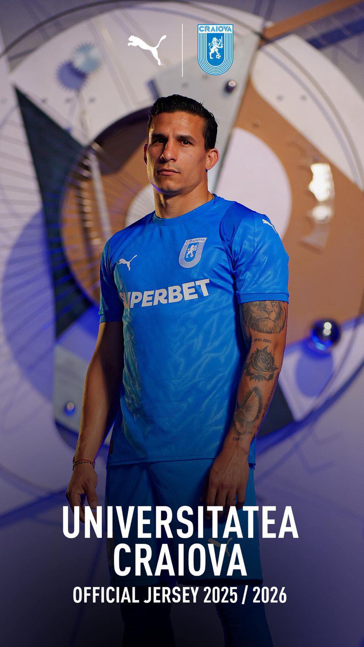 Universitatea Craiova, echipamente pentru sezonul 2025/2026