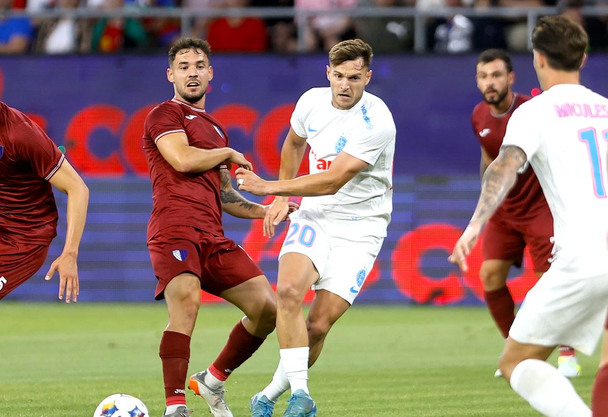FCSB schimbă sistemul în turul 3 din Liga Campionilor » Tănase, Olaru și Politic se luptă pentru un loc de titular