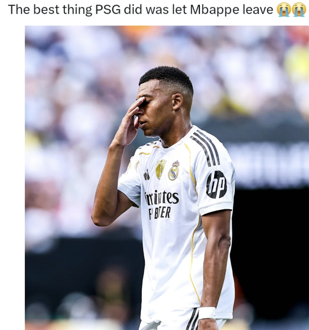 Cele mai bune meme-uri după umilința suferită de Real Madrid » Mbappe și fundașii madrilenilor au fost cei mai ironizați
