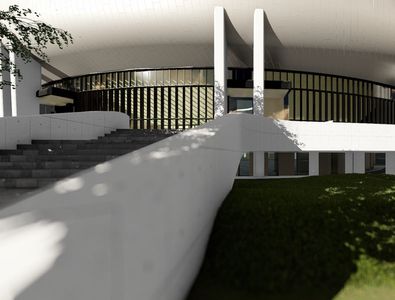 „Colosul” din inima orașului capătă contur » Imagini impresionante din dronă, direct de pe șantier