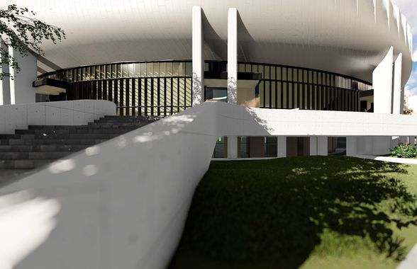 „Colosul” din inima orașului capătă contur » Imagini impresionante din dronă, direct de pe șantier