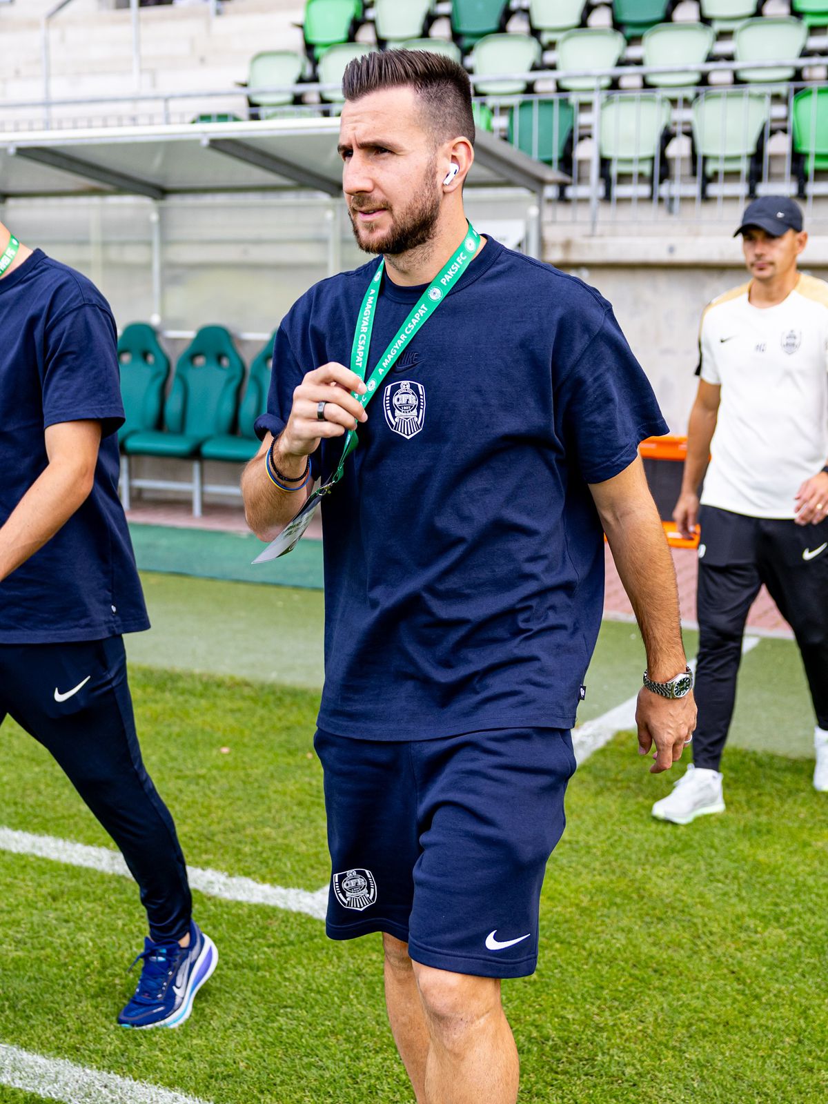 CFR Cluj la inspecția gazonului înaintea meciului cu Paksi