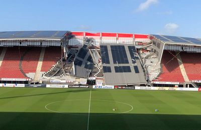FOTO Acoperișul stadionului lui AZ Alkmaar s-a prăbușit!
