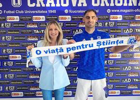 FCU Craiova continuă transferurile » Fotbalistul Luanei Rednic a fost prezentat oficial: „E stilul lui Gâlcă”