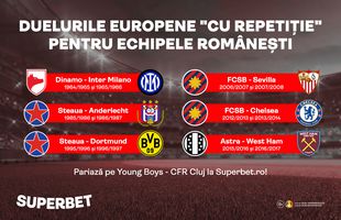 Young Boys - CFR, al șaptelea duel european "cu repetiție" pentru o echipă românească