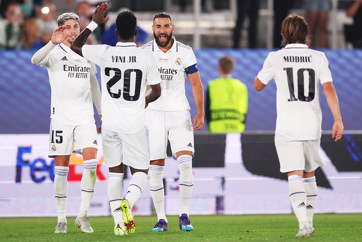 Real Madrid - Eintracht Frankfurt 2-0 » Europa este „blanco”! Madridul le egalează pe AC Milan și Barcelona la numărul de Supercupe all-time