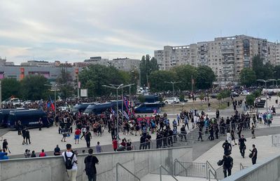 Galeria celor de la FCSB a ajuns în Ghencea » Câți oameni au fost în corteo + scandarea favorită