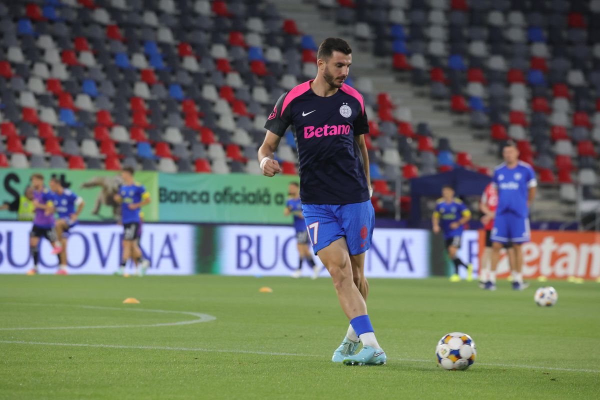 FCSB - Unirea Slobozia, imagini de la nivelul gazonului