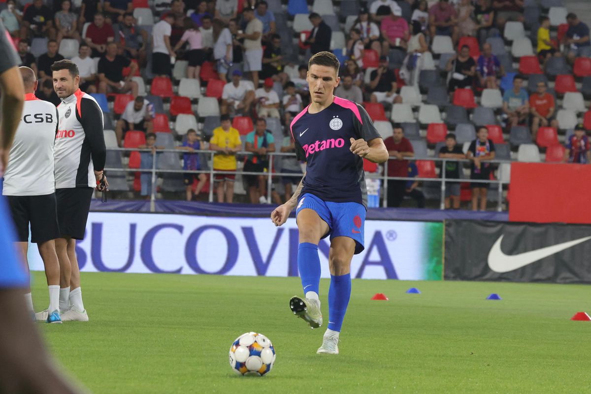 FCSB - Unirea Slobozia, imagini de la nivelul gazonului