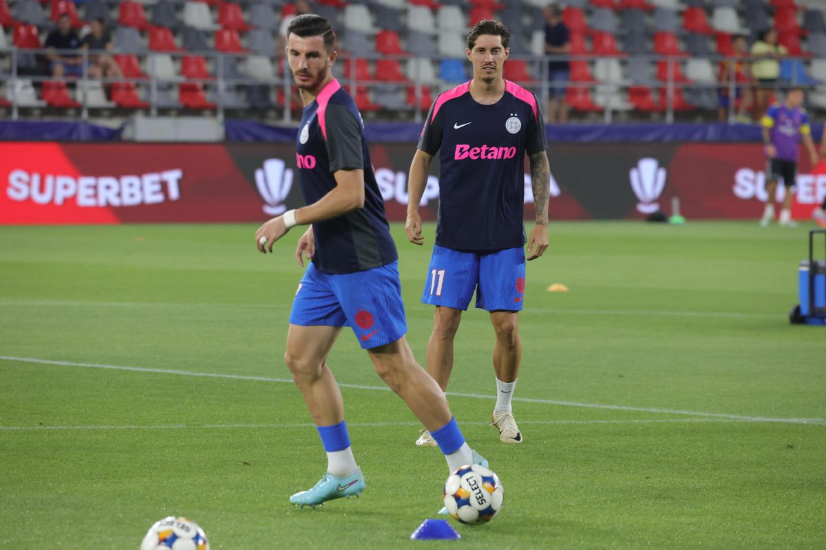 FCSB - Unirea Slobozia, imagini de la nivelul gazonului