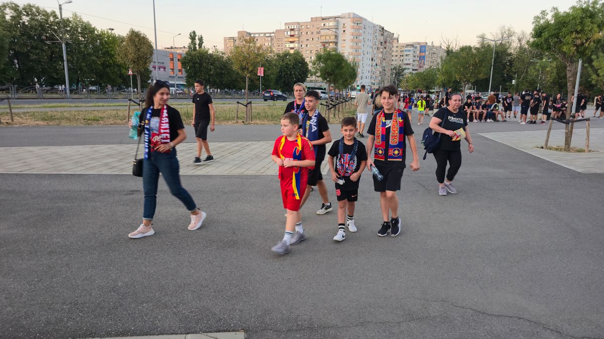 FCSB - Unirea Slobozia, imagini înaintea partidei din Ghencea