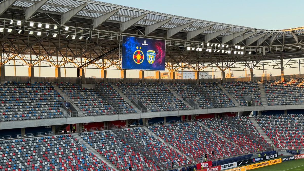 FCSB - Unirea Slobozia, imagini de la nivelul gazonului