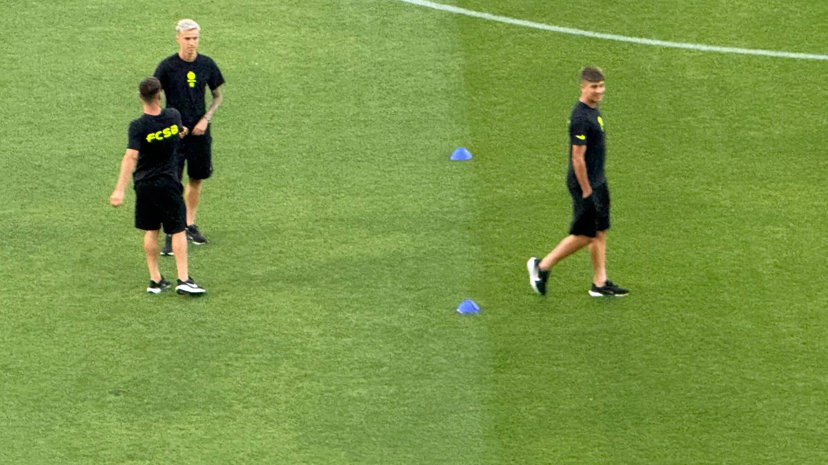 FCSB - Unirea Slobozia, imagini de la nivelul gazonului