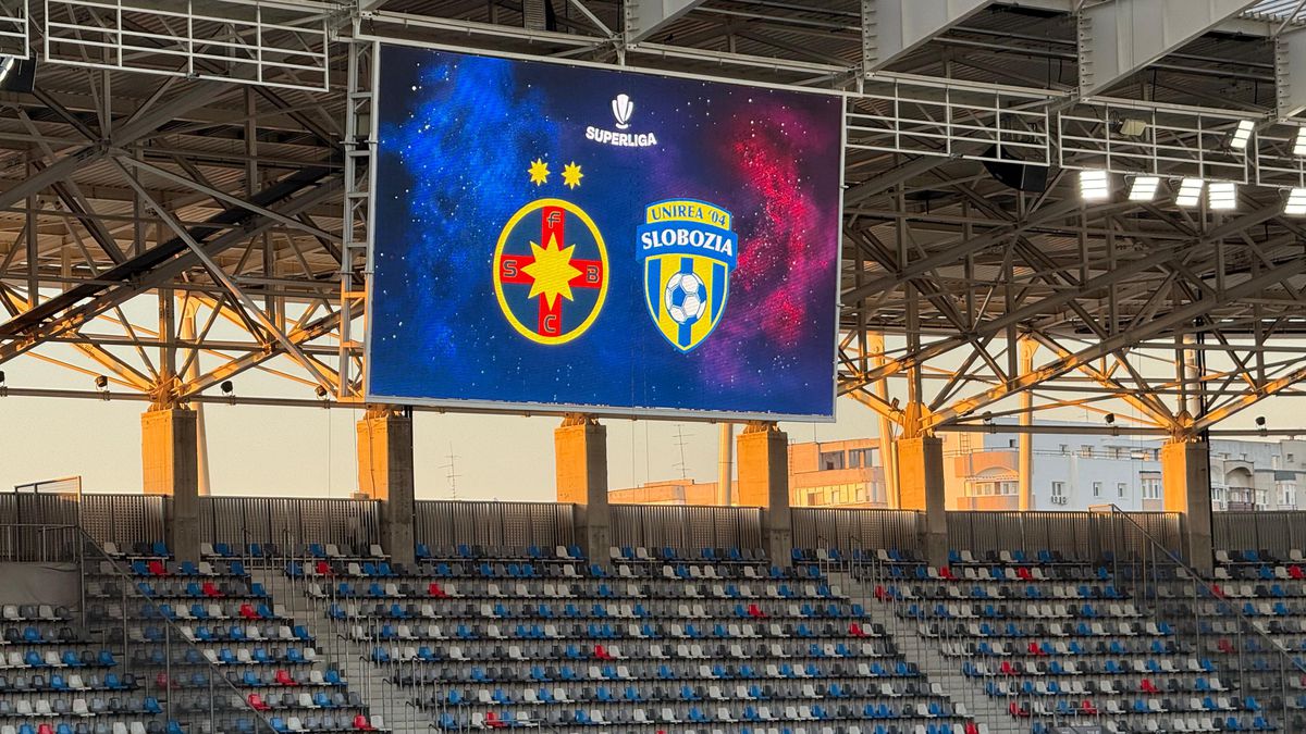FCSB - Unirea Slobozia, imagini de la nivelul gazonului