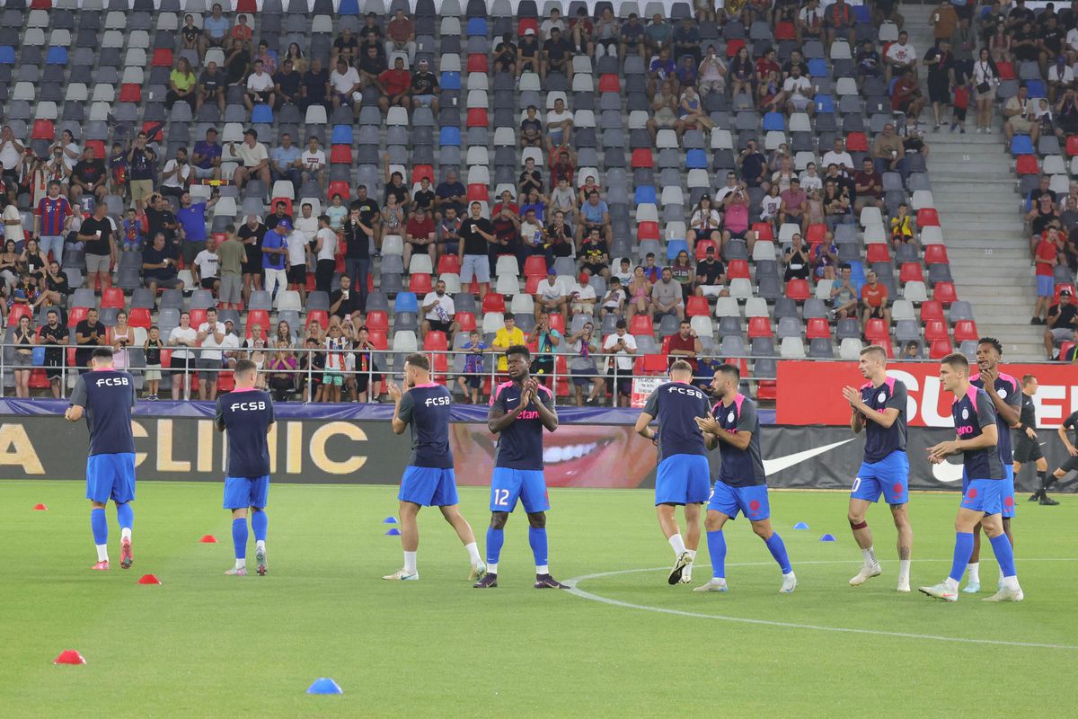 FCSB - Unirea Slobozia, imagini de la nivelul gazonului