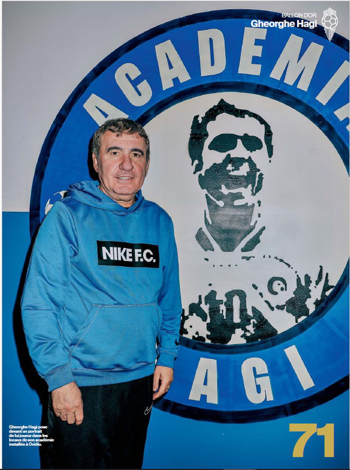 Gică Hagi, reportaj de șapte pagini în revista France Football