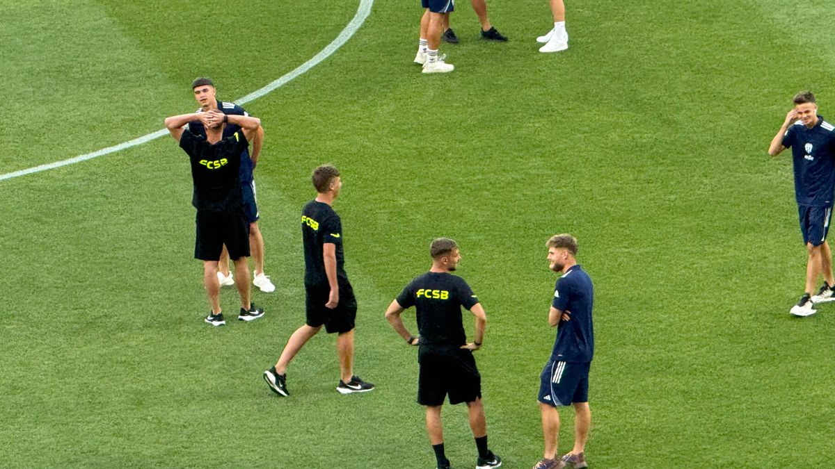 FCSB - Unirea Slobozia, imagini de la nivelul gazonului