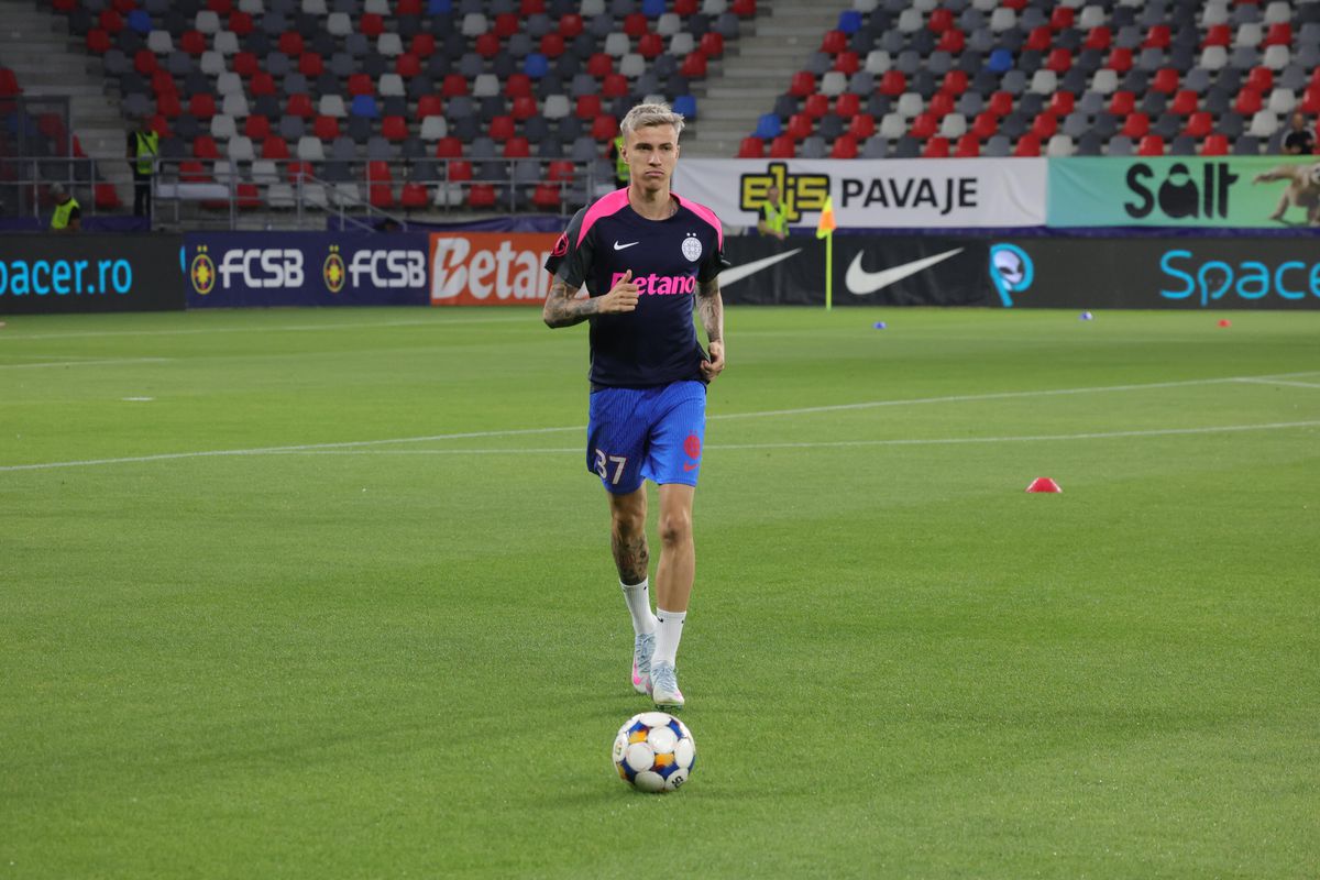 FCSB - Unirea Slobozia, imagini de la nivelul gazonului