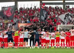 Imagini spectaculoase din Superligă: „Cine e pe primul loc, cine e pe primul loc?”