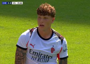 Românul lui Milan, meci de coșmar în amicalul cu Chelsea: autogol și „roșu” în primele 20 de minute