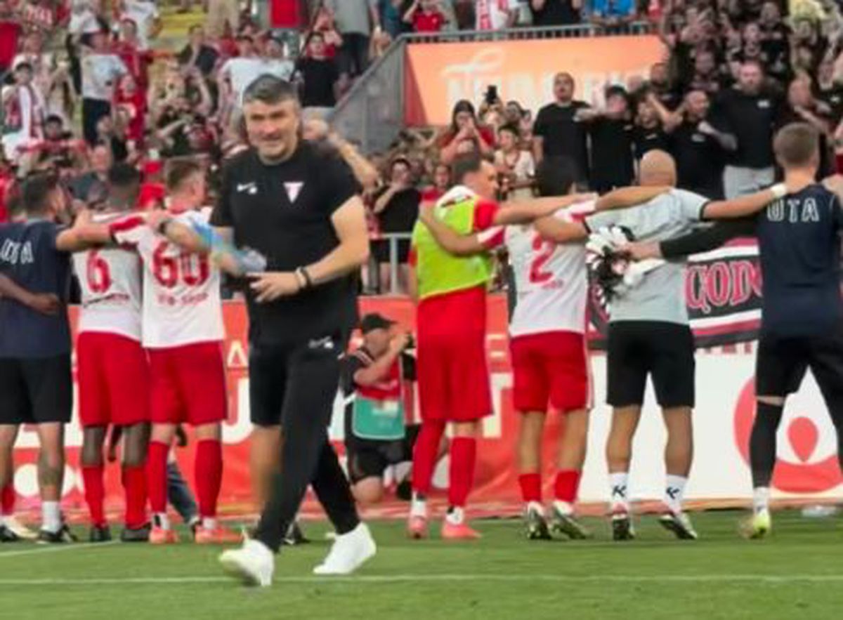 Imagini spectaculoase din Superligă: „Cine e pe primul loc? UTA e!”