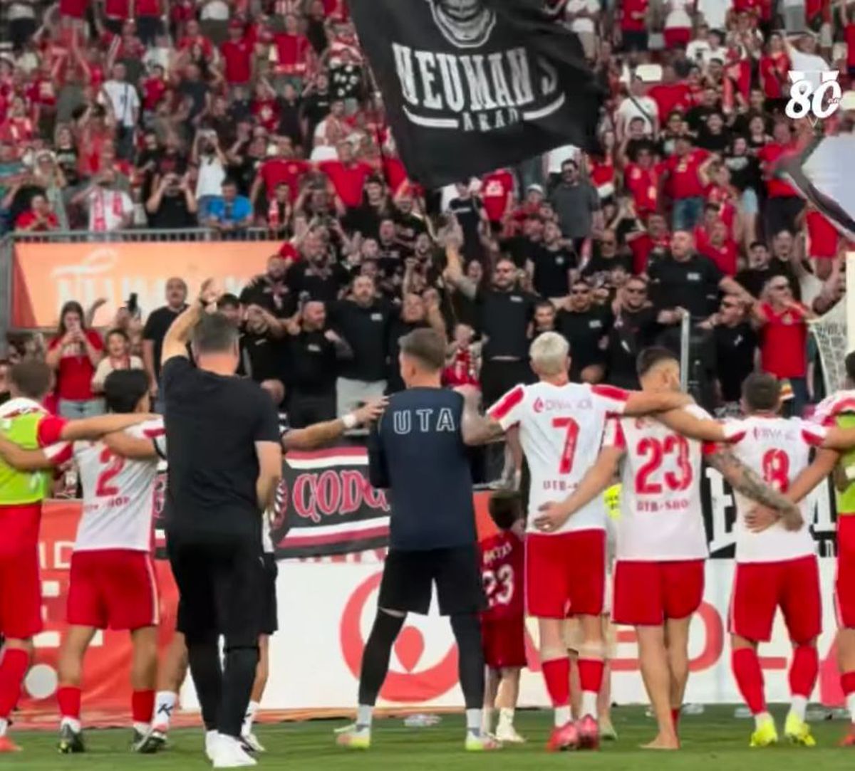 Imagini spectaculoase din Superligă: „Cine e pe primul loc? UTA e!”