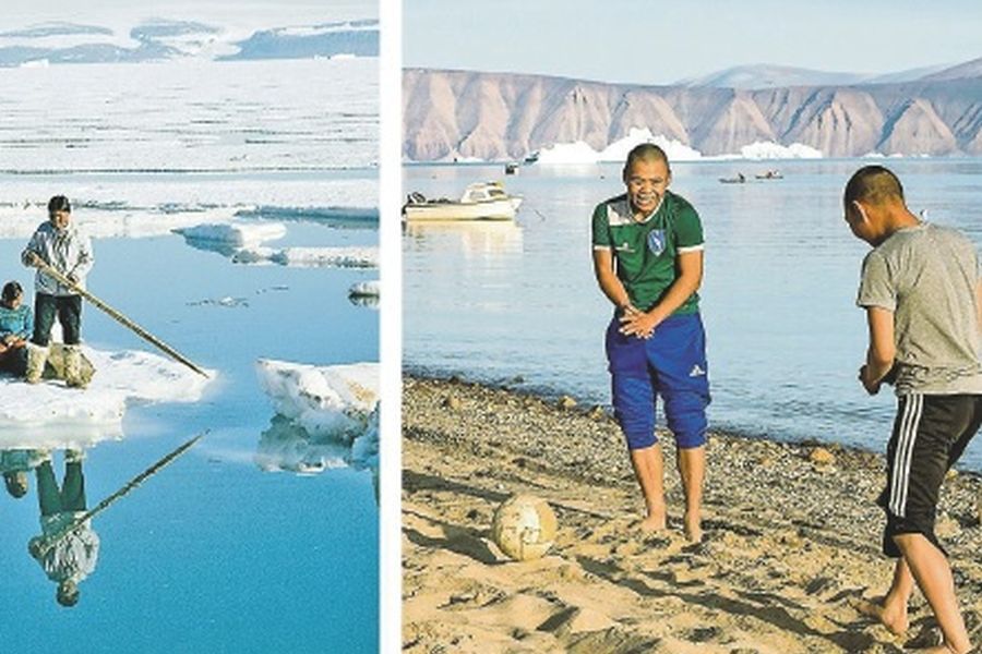 Schimbări climatice șocante: fotbal pe nisip, în Groenlanda, unde totul era înghețat acum 50 de ani!