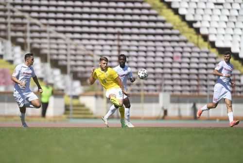 Serges Ekollo, în amicalul dintre FC Buzău și România U21