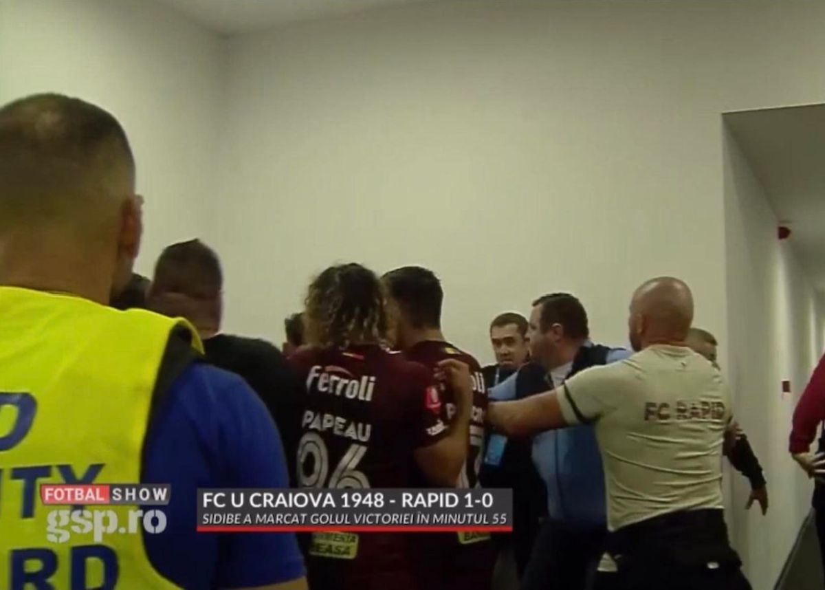 Scandal pe tunel, la vestiar, după FCU Craiova - Rapid