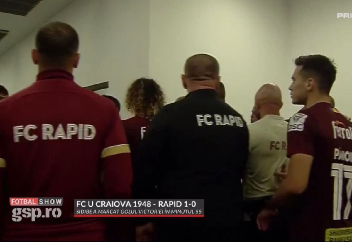 Scandal pe tunel, la vestiar, după FCU Craiova - Rapid