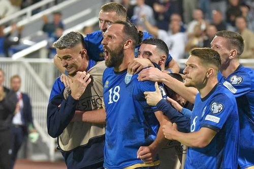 Vedat Muriqi, încrezător înainte de România - Kosovo. Foto: Instagram