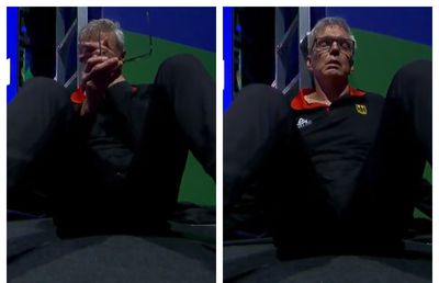 Emoții duse la extrem » Cum a fost surprins selecționerul Germaniei, imediat după titlul istoric cucerit la Mondialul de baschet