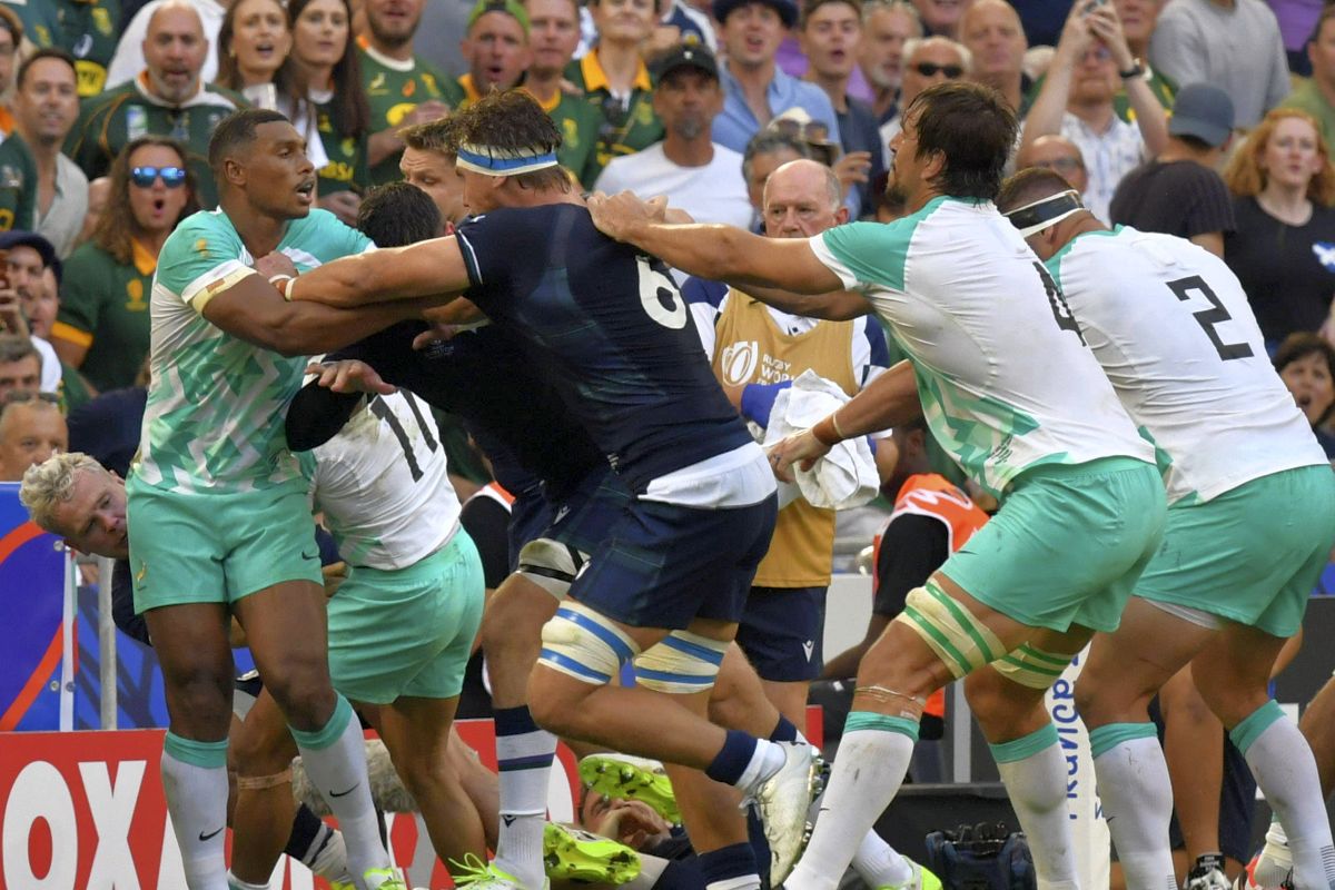 Africa de Sud a învins Scoția, la debutul campioanei en titre la Cupa Mondială » S-au împărțit pumni pe „Stade Velodrome”!