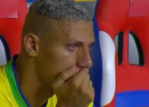 Momente emoționate în Brazilia - Bolivia » Richarlison nu și-a mai putut stăpâni lacrimile după ce a fost schimbat