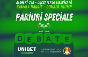 La Unibet poți paria pe dezbaterea televizată Donald Trump vs. Kamala Harris