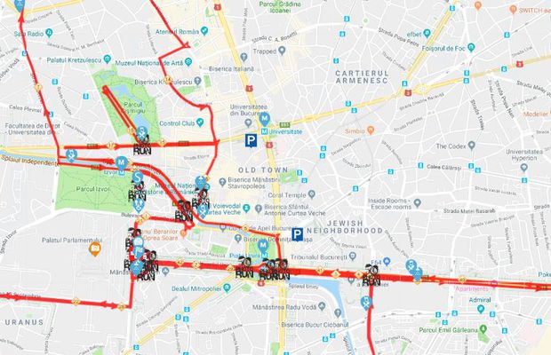 BUCHAREST MARATHON 2019 // Ce străzi vor fi închise și care este traseul curselor de la Maratonul Internațional București