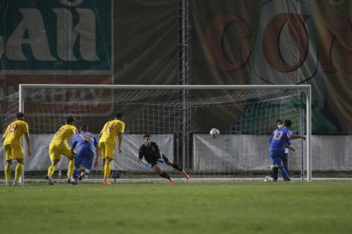 Ucraina U21 a învins România U21, scor 1-0, după un penalty inventat. Foto: FRF