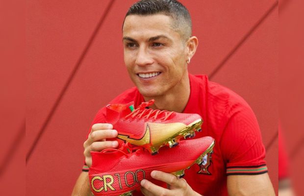 Ghete speciale pentru Ronaldo: CR100. „Ce frumoase sunt! De-abia aștept să le port”