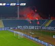 VIDEO Fanii și-au făcut de cap la meciul dintre FC U Craiova 1948 și Rapid! Intervenție în forță a jandarmilor
