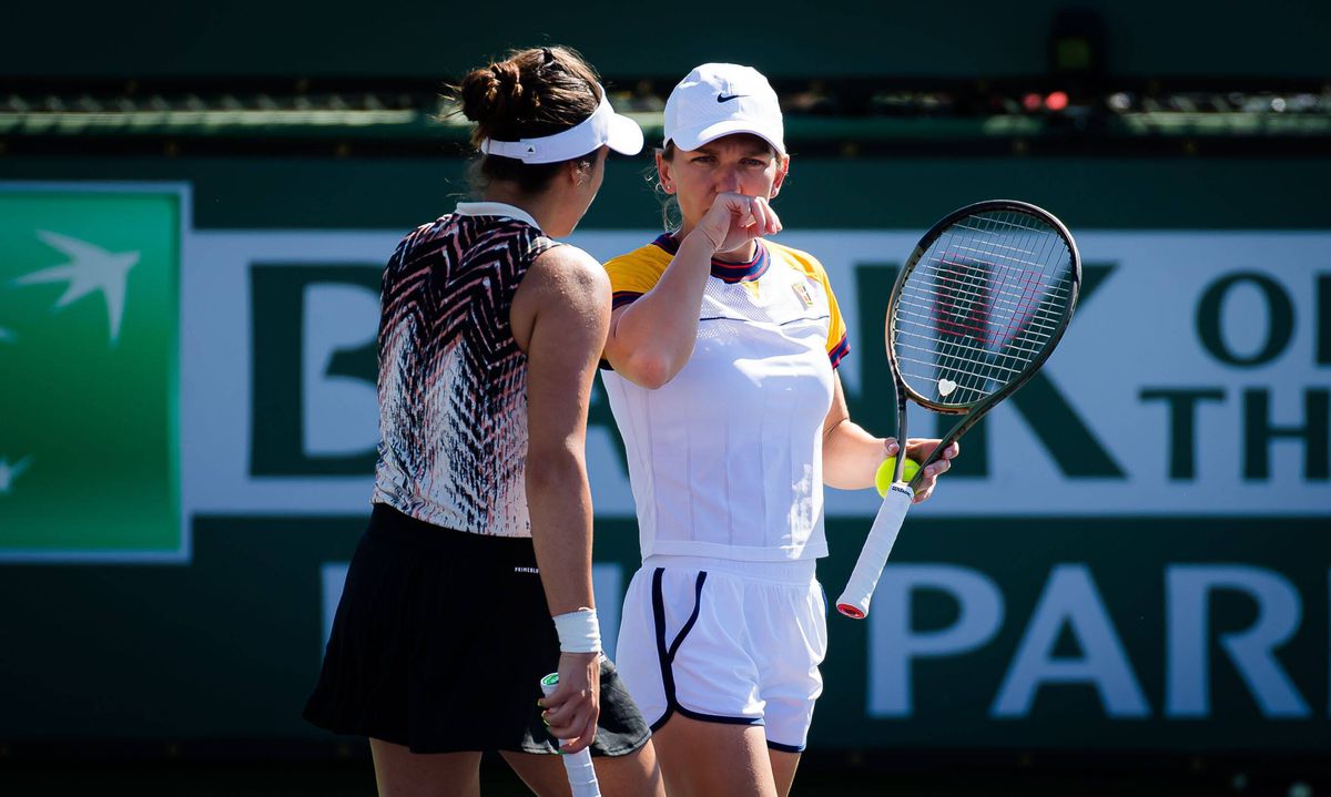 Simona Halep - Gabi Ruse - dublu Indian Wells