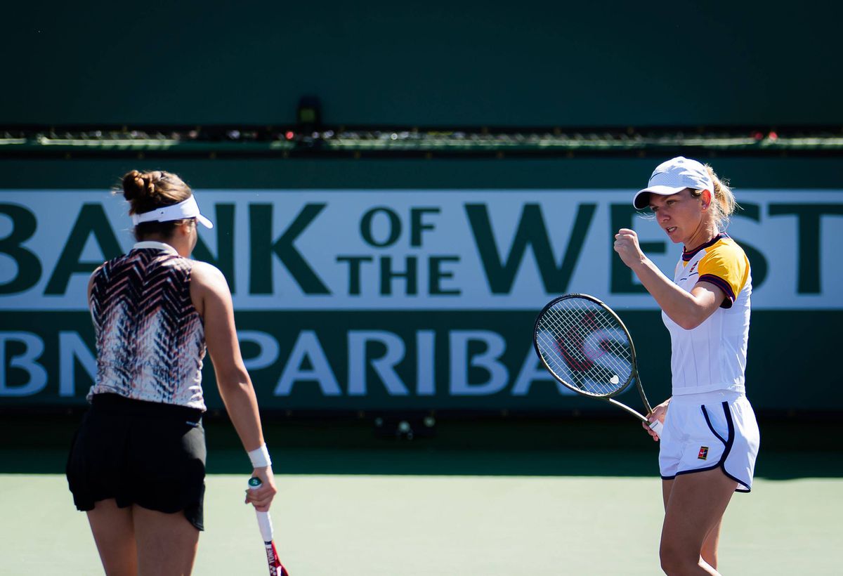 Simona Halep - Gabi Ruse - dublu Indian Wells