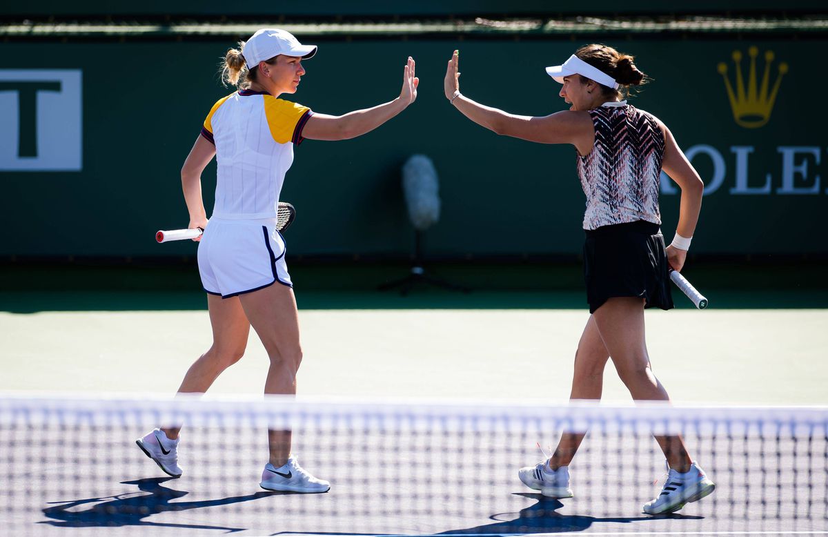 Simona Halep - Gabi Ruse - dublu Indian Wells