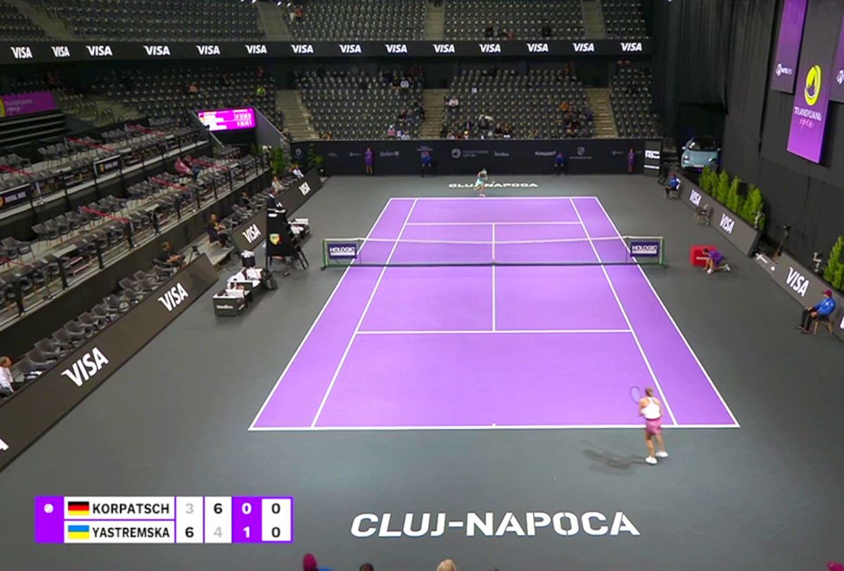 Imagini dezolante în Polivalenta din Cluj-Napoca » Tenis cu tribunele goale la Transylvania Open