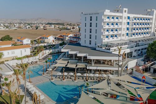 Imagine panoramică a hotelului Lordos Beach din Larnaca FOTO: lordosbeach.com