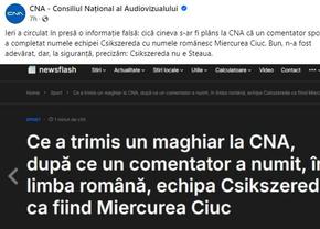 CNA, postare oficială prin care a scandalizat Clubul Armatei: „Csikszereda nu e Steaua” » GSP a dialogat cu autorul ei: „Eu am scris, nu ne-a spart nimeni contul! Asta a fost intenția”