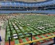 Acoperișul stadionului formației Tampa Bay Rays, distrus de Uraganul Milton, foto: X